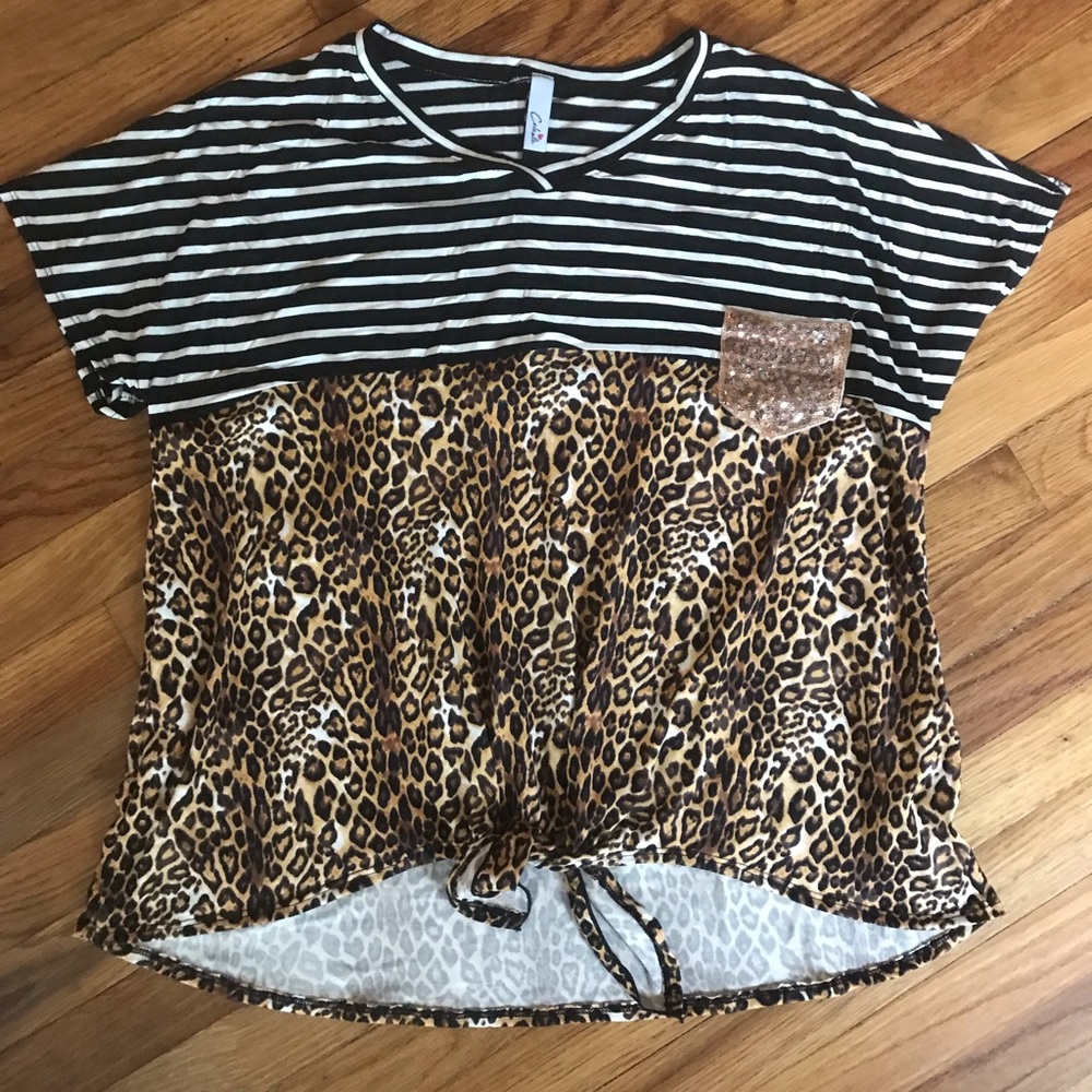 Animal Print Tee